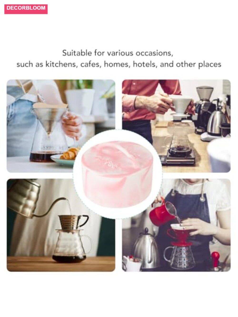 Coffee Filter Holder with Lid, Large Capacity Storage Dispenser for Counter, - Picture 5 of 6